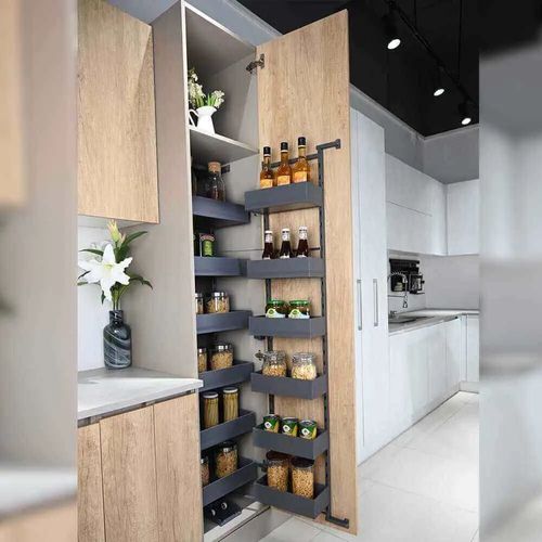 Nero Kitchen Pull-Out Cupboard Organiser - Suits 350mm Cupboard