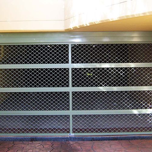 Security Mesh Sectional Aluminium Garage Doors | Specialty Doors