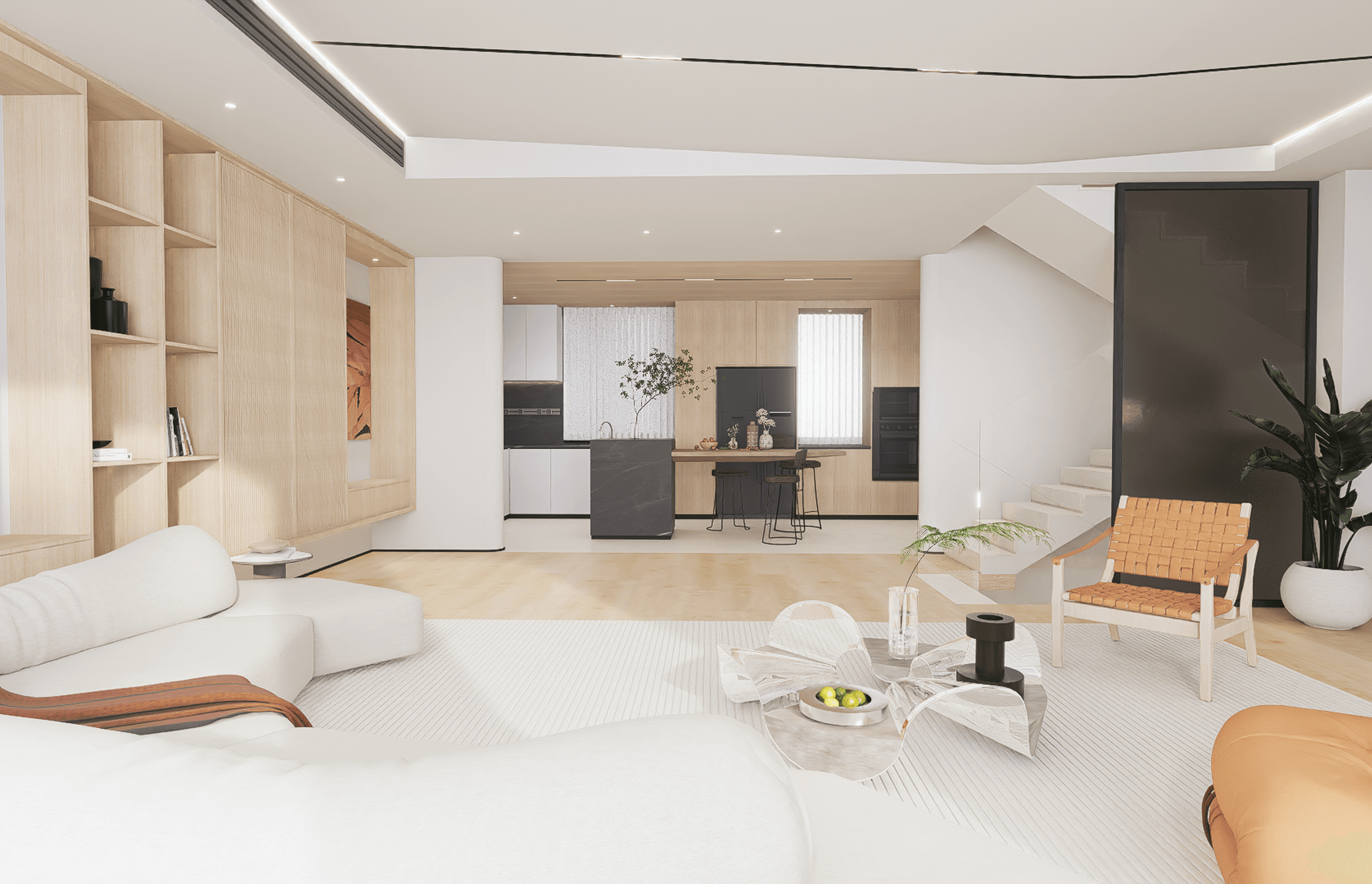 Scandinavian Livingroom by Beaches Custom Architecture | ArchiPro AU