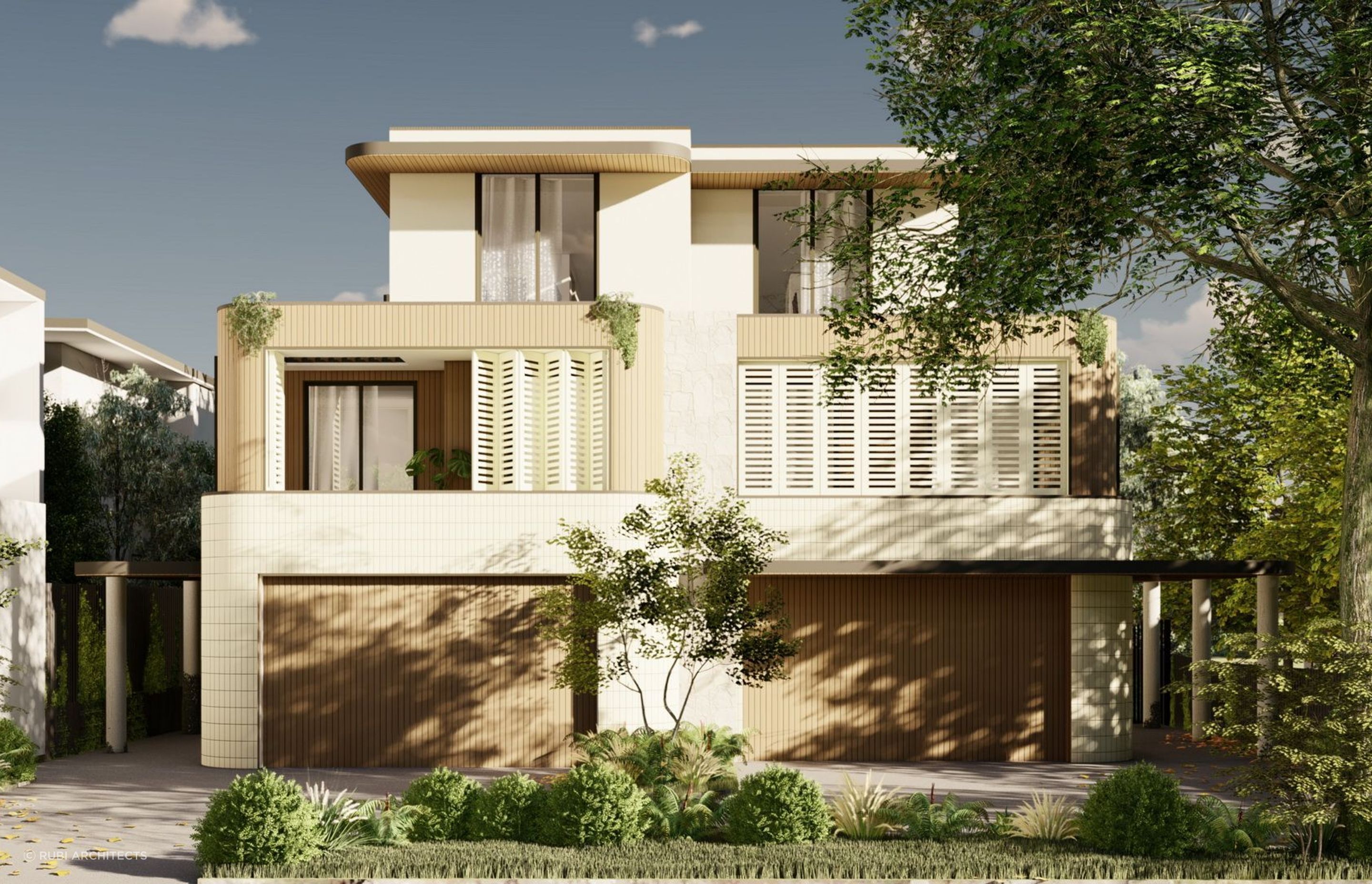 Image showcasing Luxury Townhouses in Ocean Grove by RUBI Architects | ArchiPro AU