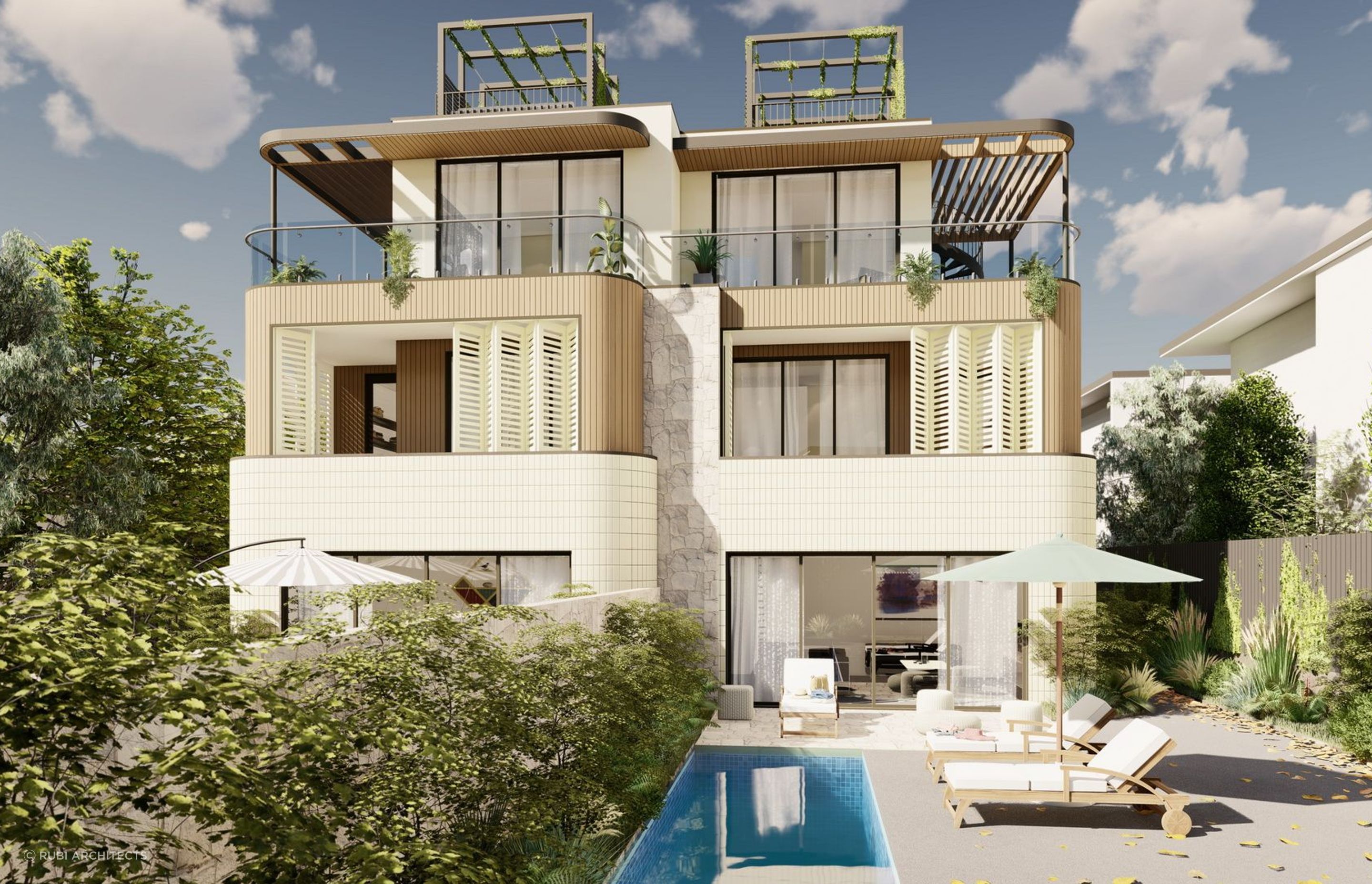 Picture of Luxury Townhouses in Ocean Grove by RUBI Architects | ArchiPro AU