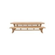 Darlington Outdoor 3m Teak Timber Dining Set w/ Benches gallery detail image