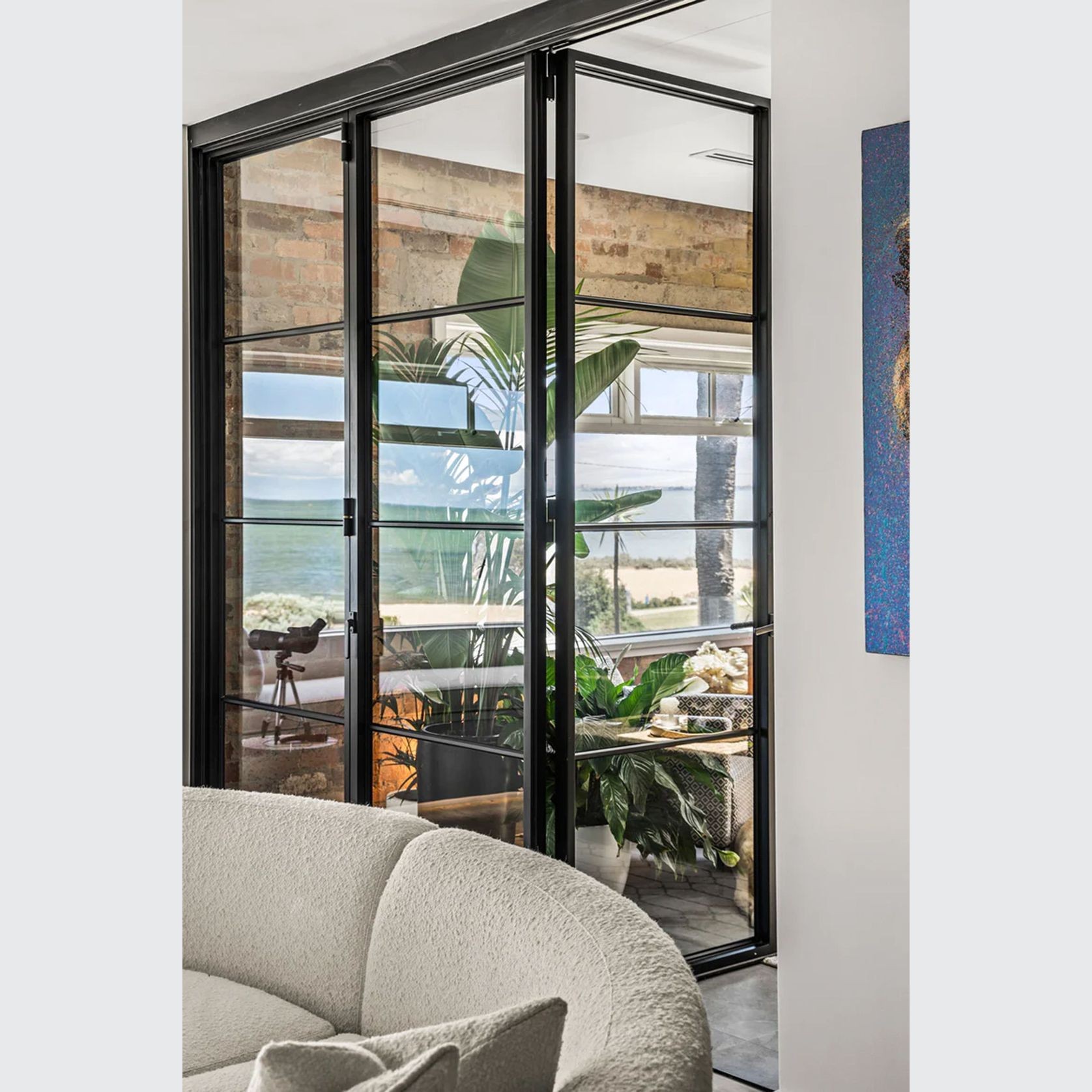 Steel Frame Glass Bifold Doors - Galvanised FPS50 gallery detail image