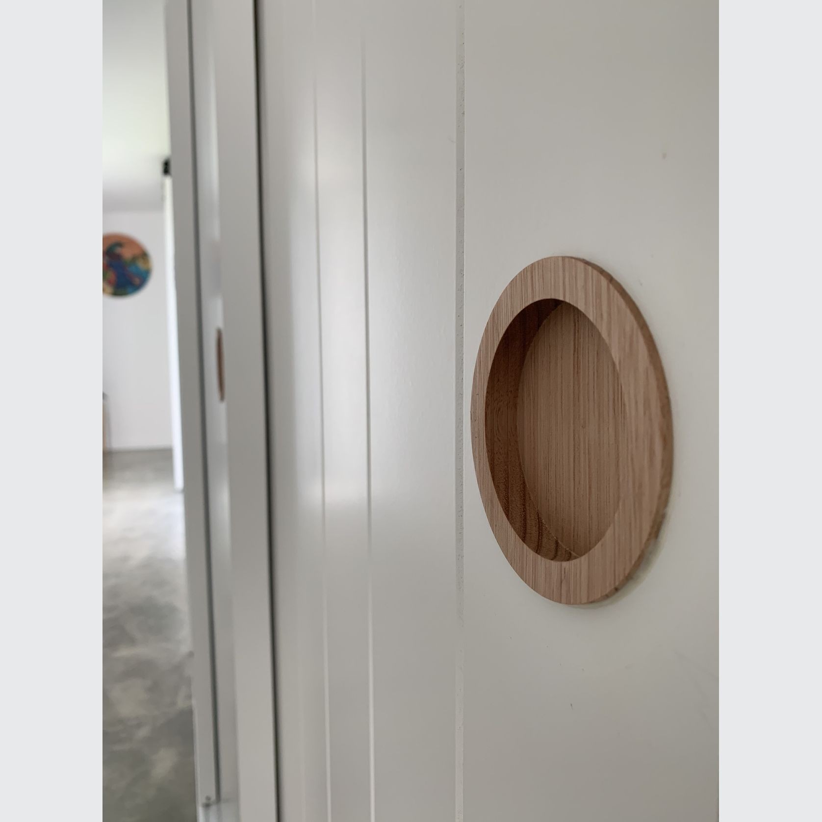 Setto Round - Timber Door Handle - TDH010 gallery detail image