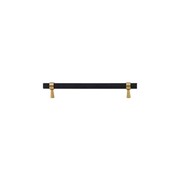 Mount Eliza Black and Satin Brass Knurled Handles gallery detail image