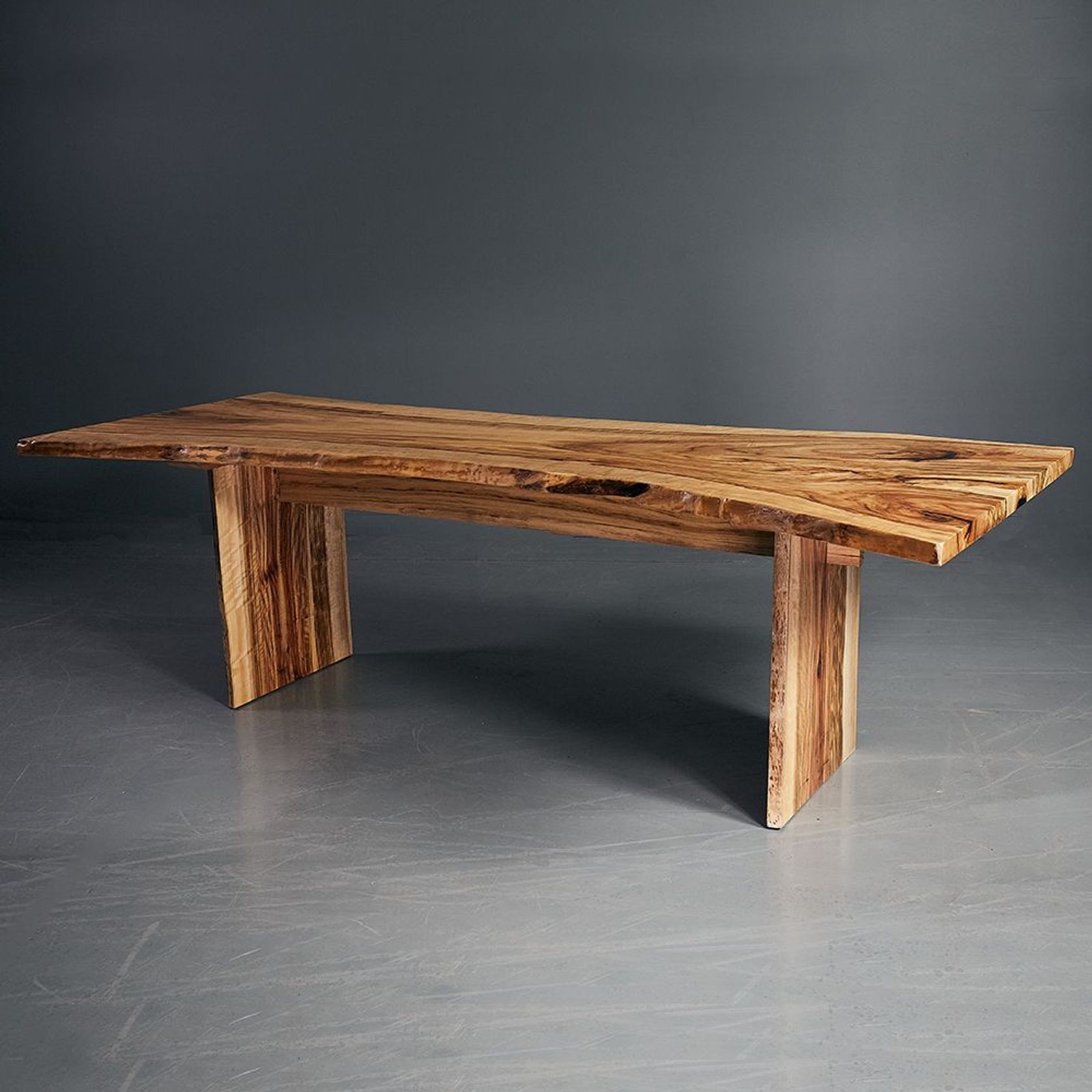 Edo Slab Timber Dining Table In Camphor Laurel gallery detail image