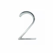 Brushed Silver Floating and Flush House Numbers - 125mm gallery detail image