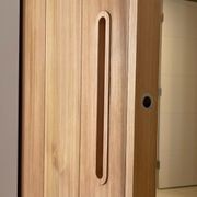 Setto Long Rounded - Timber Door Handle - SDH010b gallery detail image
