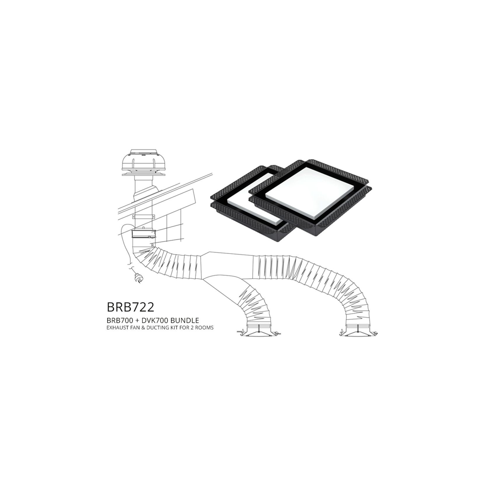 Silent Exhaust Fan - BRB700 / BRB722 gallery detail image
