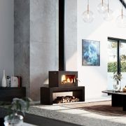 Blaze B605 Wood Fireplace w/ Coffee Table Remote Control & Fan gallery detail image