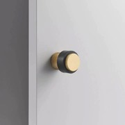 Luxe Doorware - Chandler Knurled Brass Door Stop - Brass gallery detail image