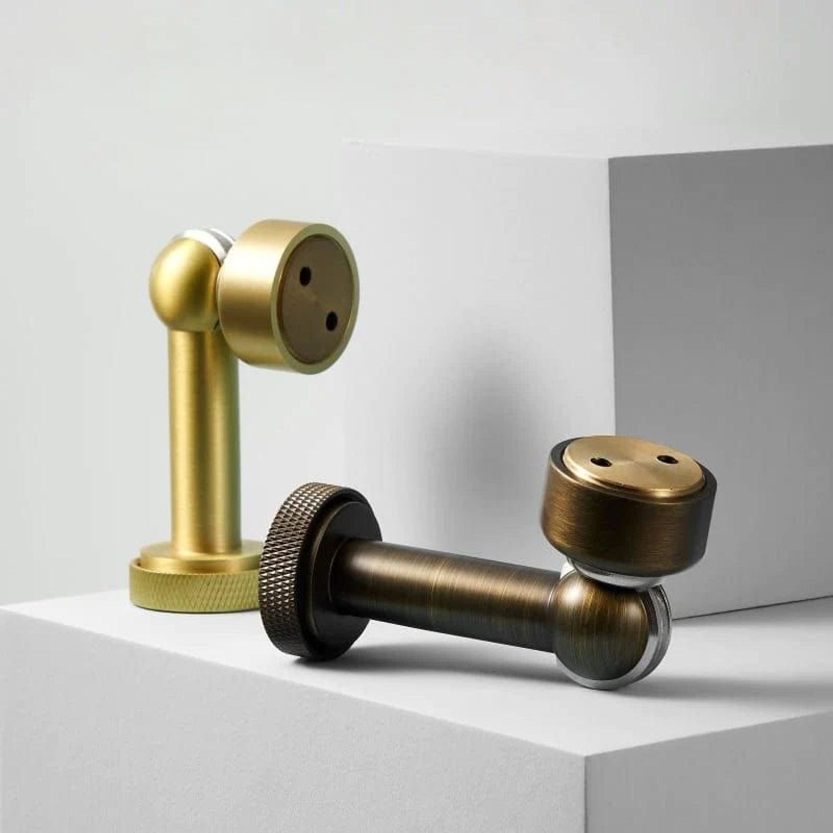 Luxe Doorware - Mosman Magnetic Door Stop - Antique Brass gallery detail image