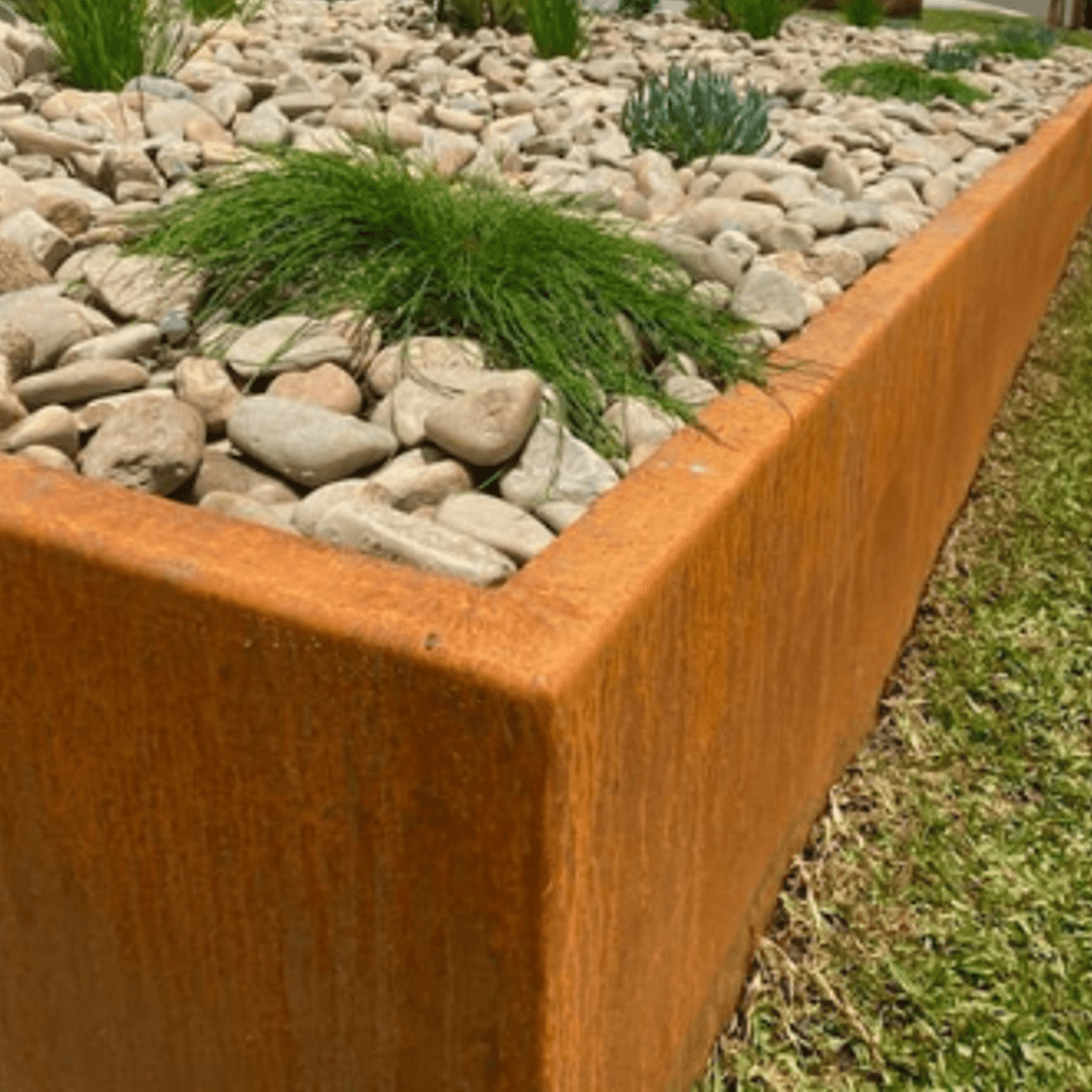 Corten Steel Rust Garden Edging ArchiPro AU