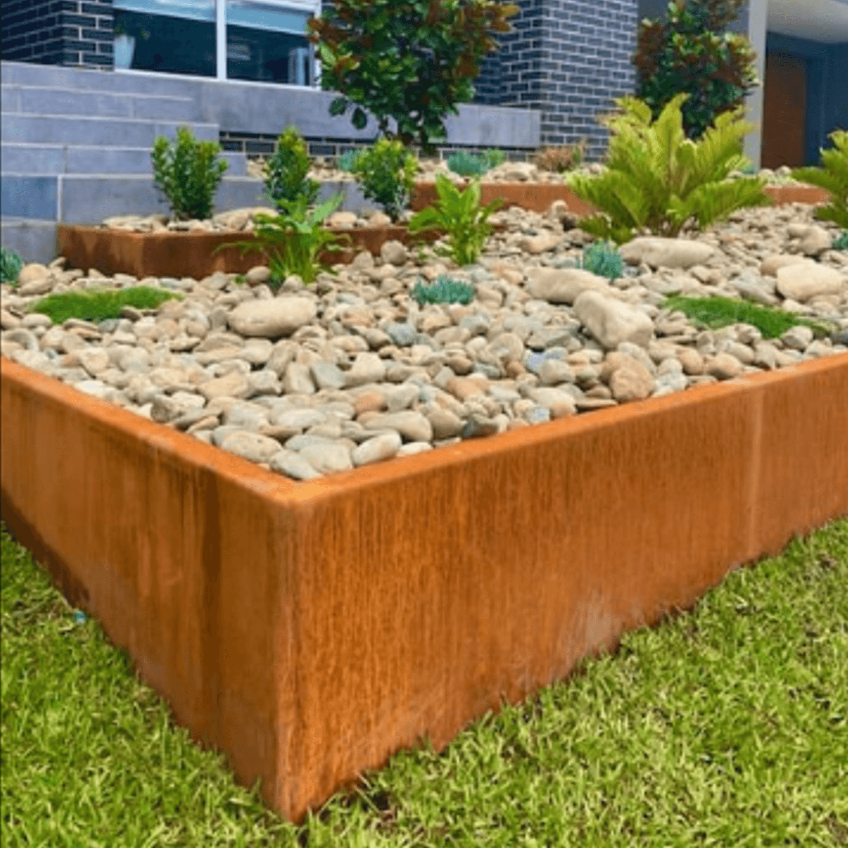 Corten Steel Rust Garden Edging ArchiPro AU