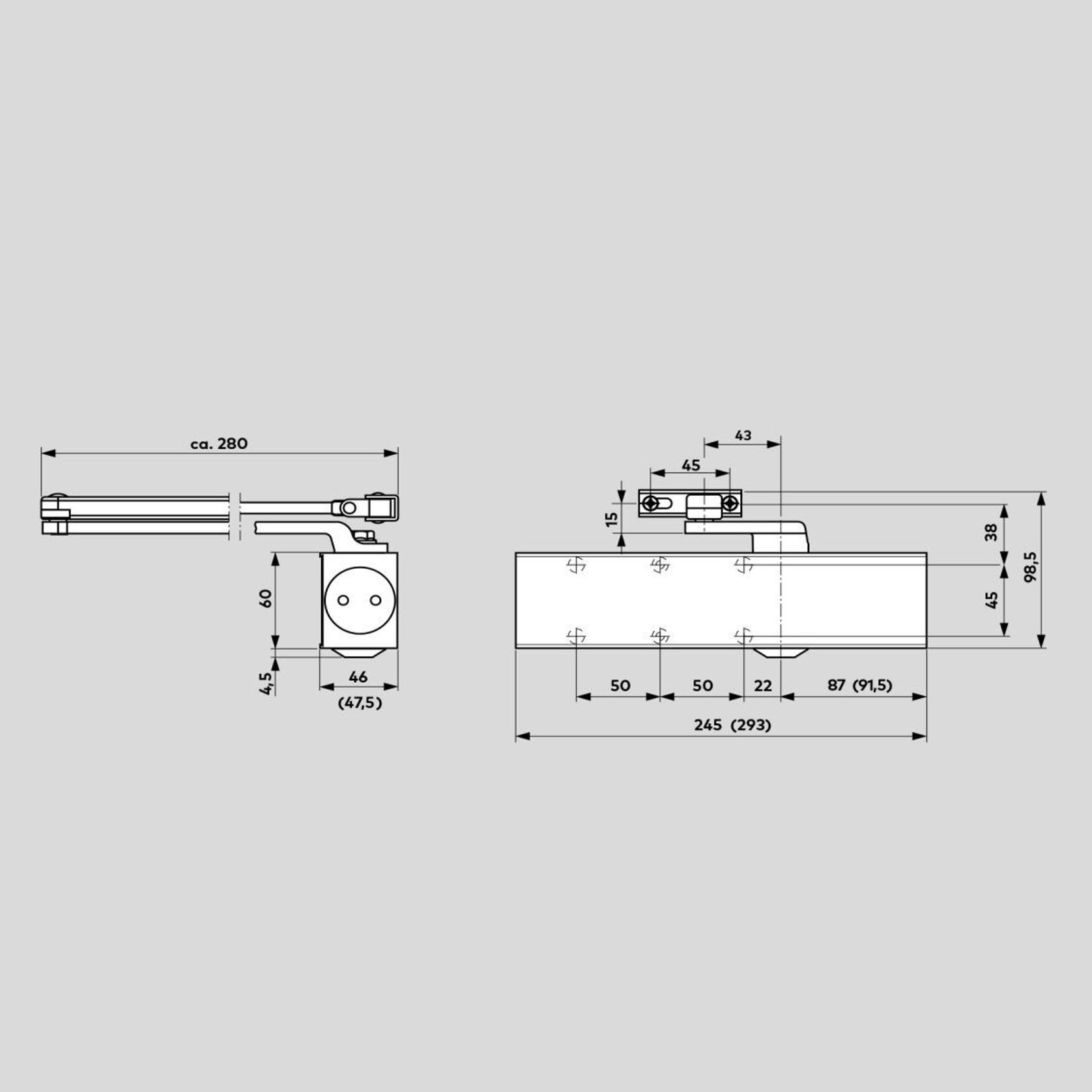 Dorma TS83 EN3 6 Door Closer Fire Rated Gold 38020802 ArchiPro AU dorma-ts83-en3-6-door-closer-fire-rated-gold-38020802-archipro-au