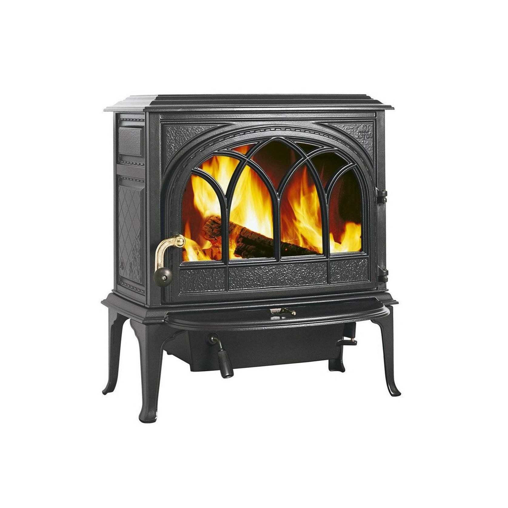 Jotul F400 SE Blue Black Enamel Wood Fireplace gallery detail image