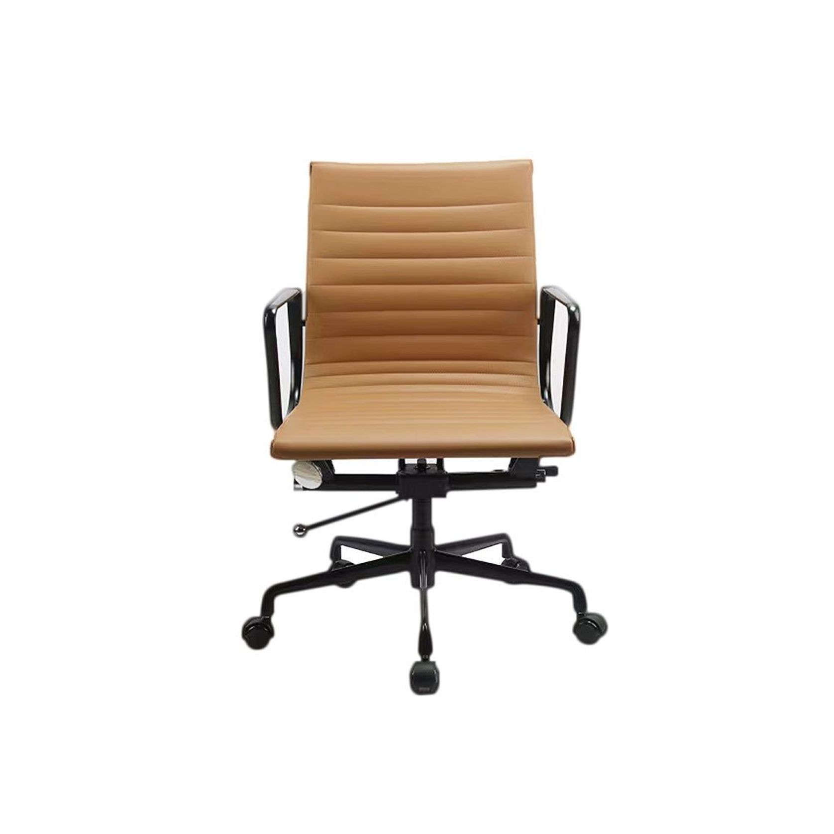 DAKIN Low Back Office Chair - Tan & Black gallery detail image