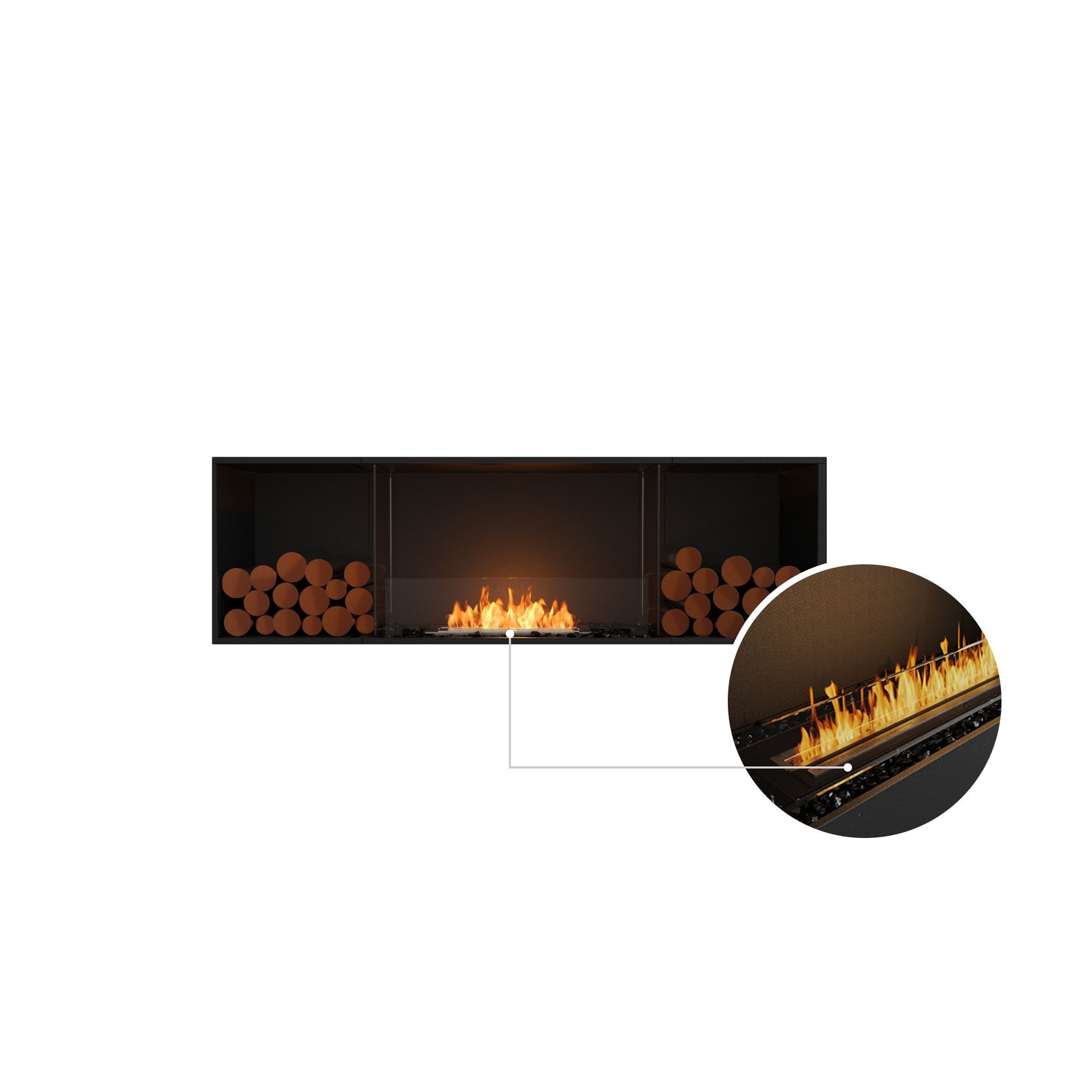Ecosmart™ Flex 68ss Bx2 Single Sided Fireplace Insert Archipro Au