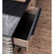 PHOENIX Executive Desk with Left Return 1.8M - Warm Oak & Black gallery detail image