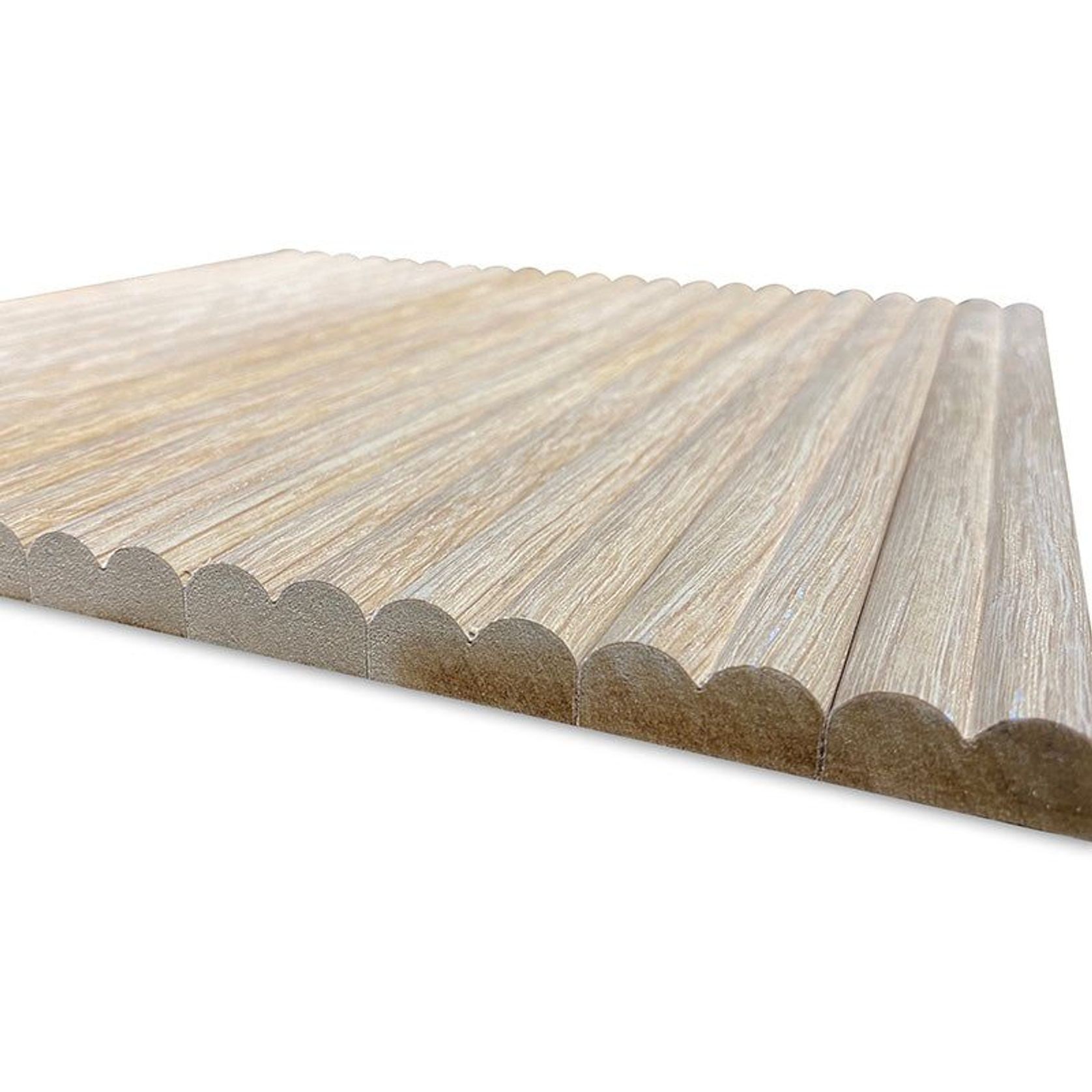 WOODFLEX Flexible Wooden Slat Wall Panel - Oak Veneer - 2700mm x 595mm - Slats gallery detail image