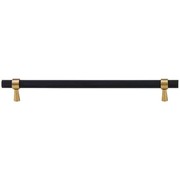 Mount Eliza Black and Satin Brass Knurled Handles gallery detail image
