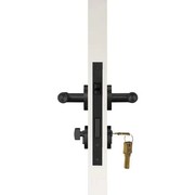 Luxe Doorware - Toorak Door Handles with Mortice Lock - Black gallery detail image