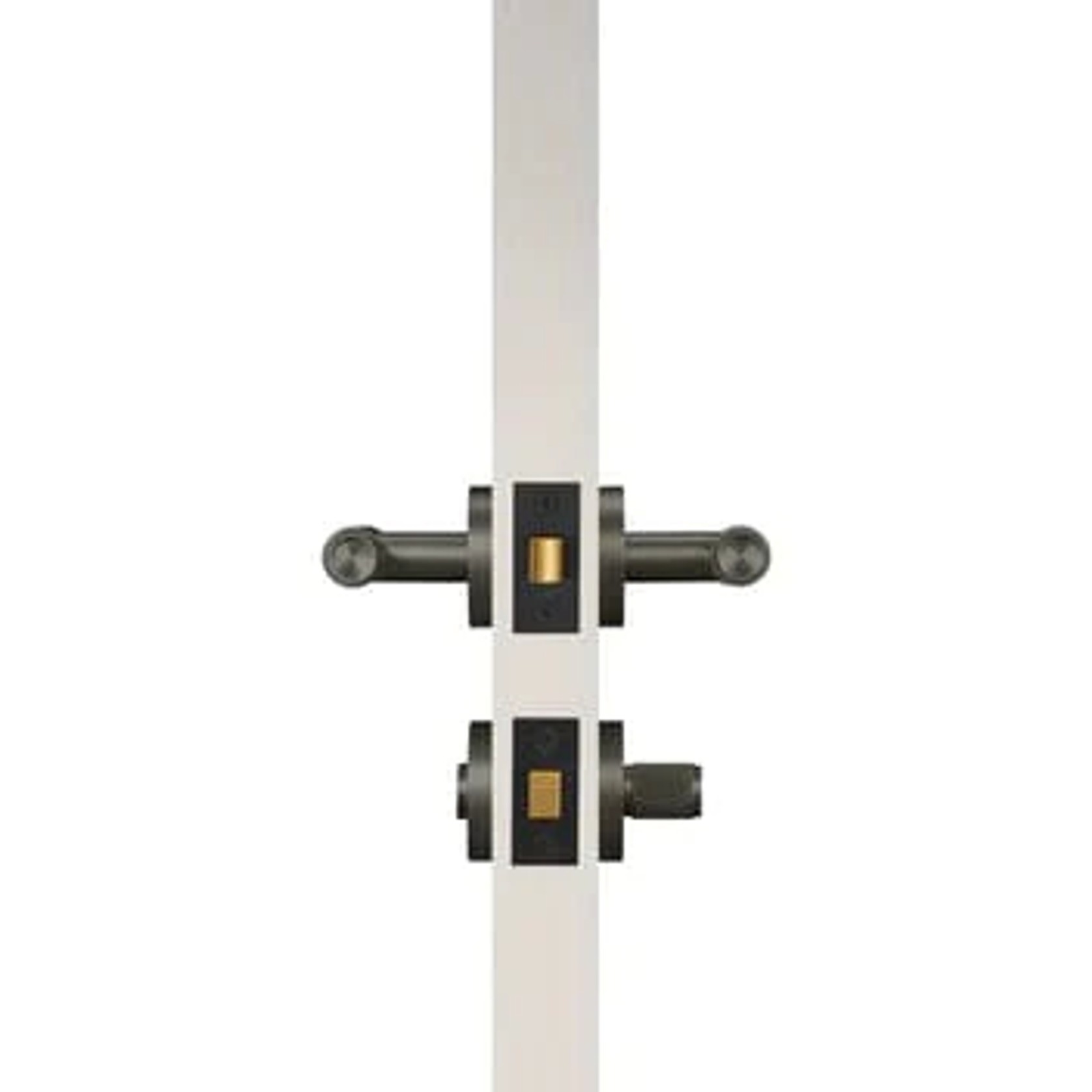 Luxe Doorware - Toorak Door Handle with Privacy Thumb Turn - Gunmetal gallery detail image