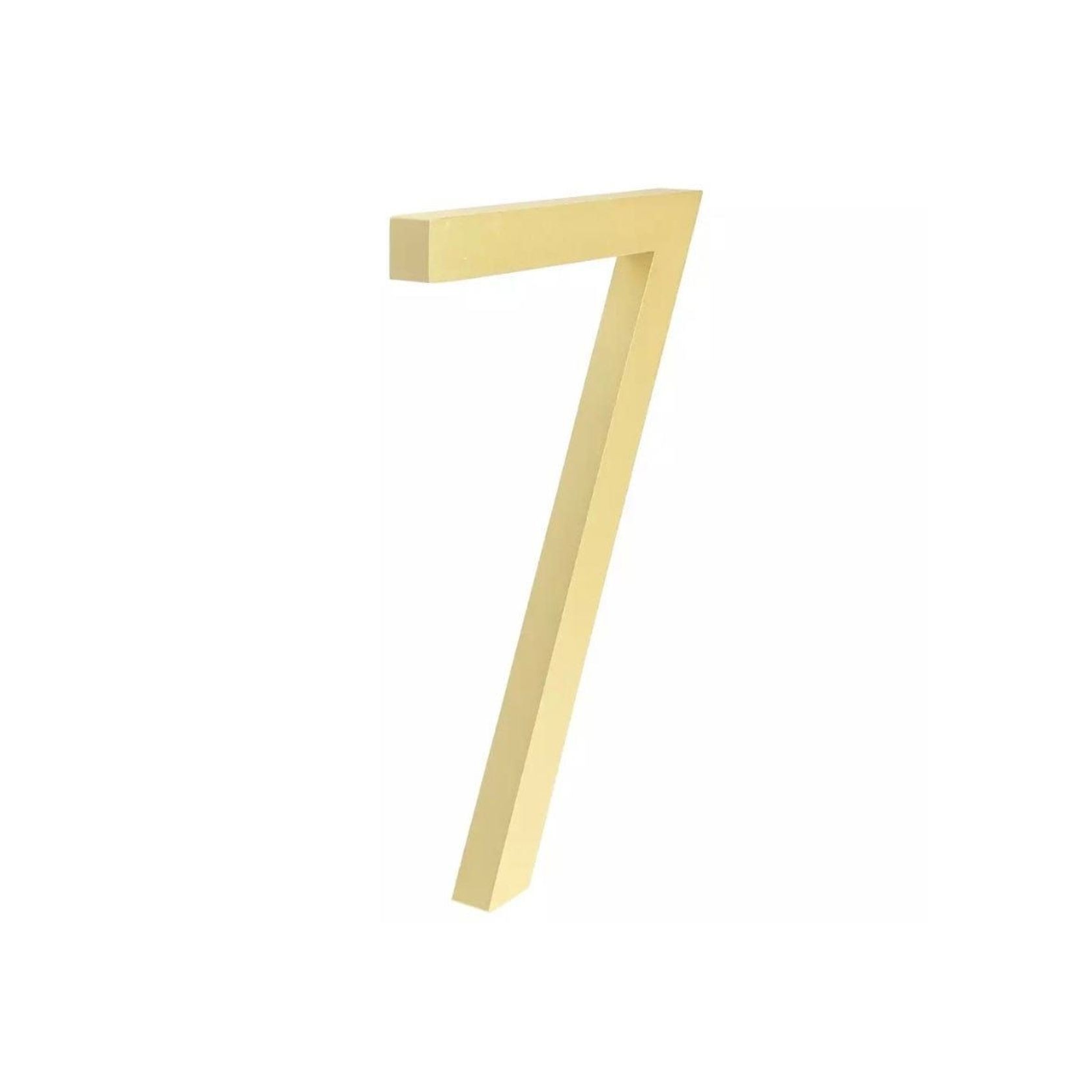 Modern Bayside Luxe Floating House Numbers - Gold 150mm gallery detail image