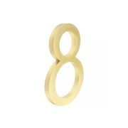Modern Bayside Luxe Floating House Numbers - Gold 150mm gallery detail image