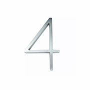 Brushed Silver Floating and Flush House Numbers - 125mm gallery detail image
