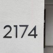Modern Bayside Luxe Floating House Numbers - Black 150mm gallery detail image