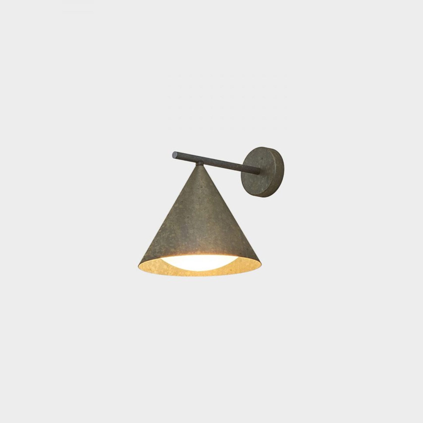 Cone Straight Outdoor Wall Light by Il Fanale gallery detail image