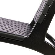 Brooklyn Lounge Chair - Woven Black Seat / Black Frame gallery detail image