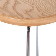 Hugo Bar Stool - Chrome - Natural Seat - 78cm Round gallery detail image