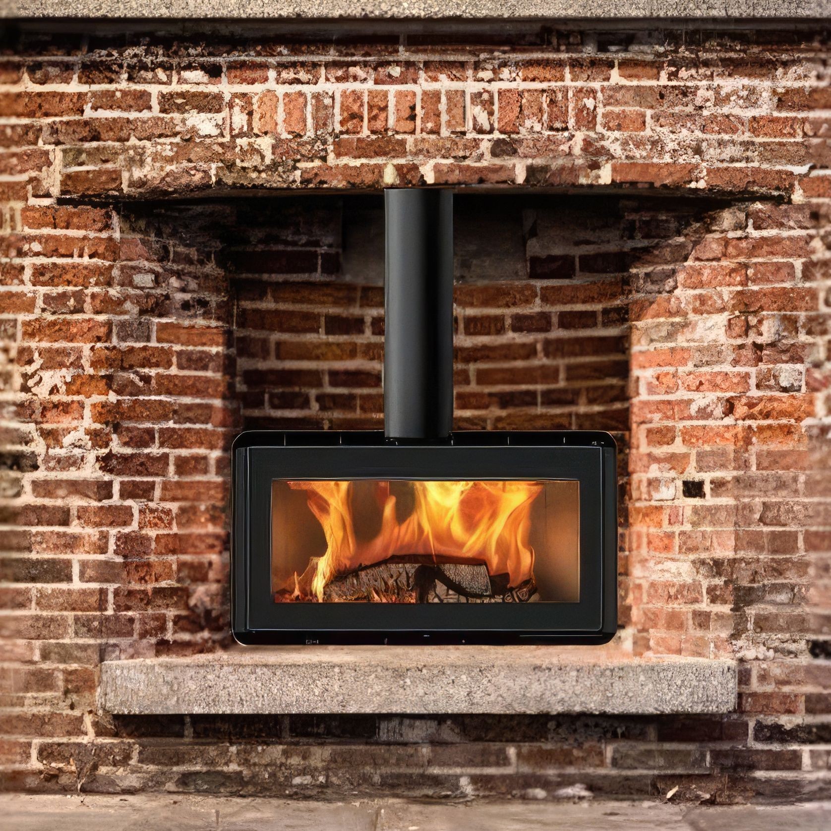 ADF Hayra 85 VB Freestanding Wood Fireplace gallery detail image