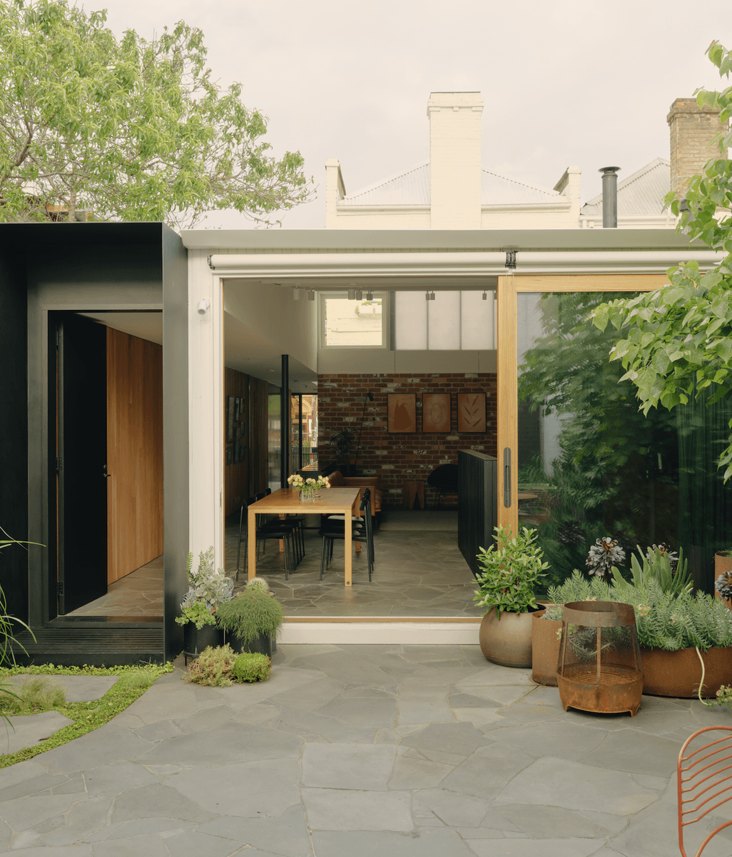 An architect-owner's eclectic laneway home that restores Victorian features with a contemporary twist