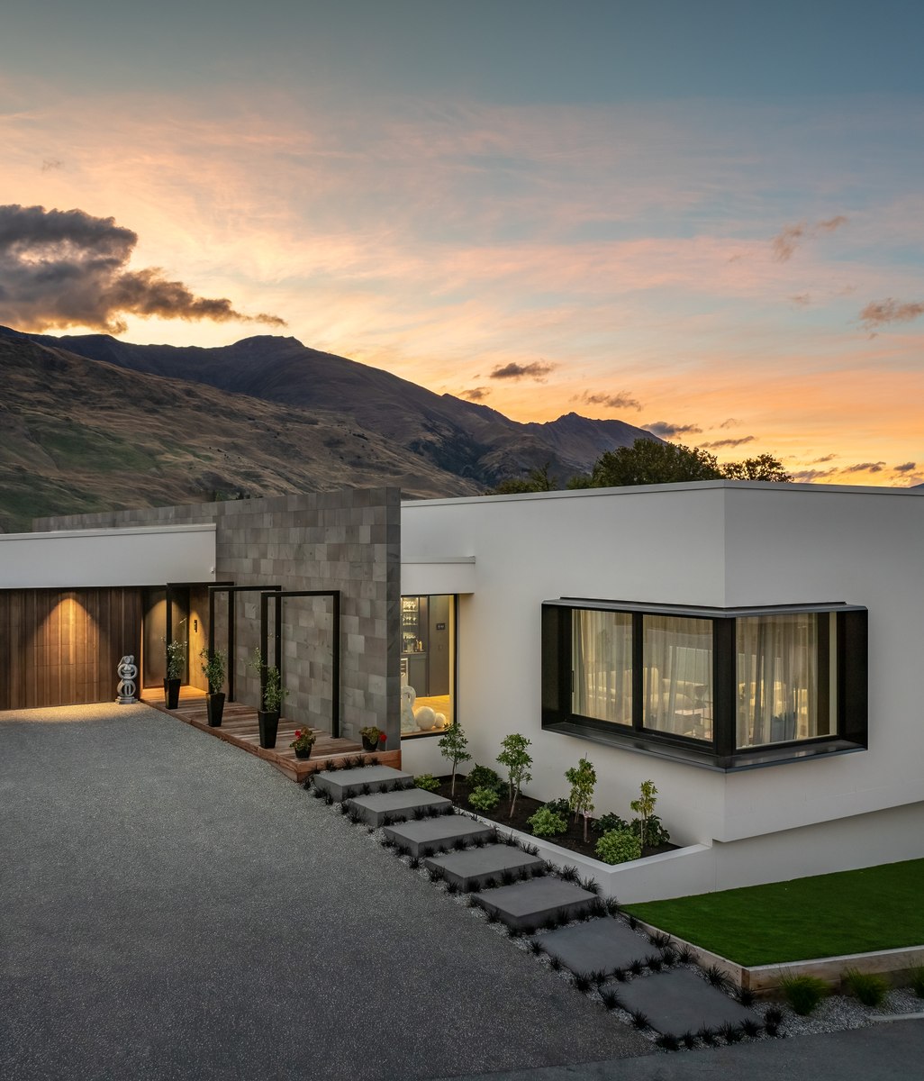 Cubist elegance settles amongst the schist landscape