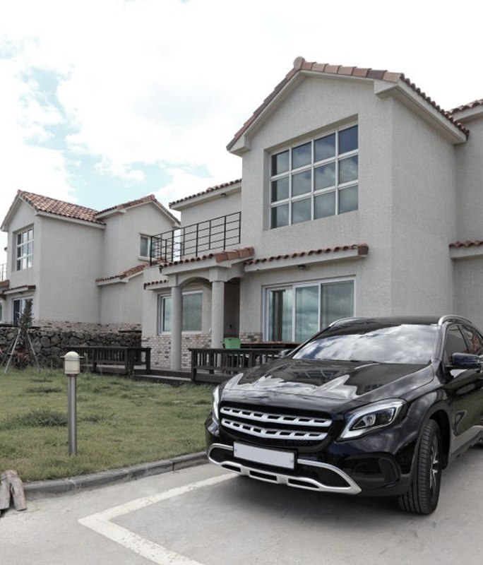 Open car parking on a residential title