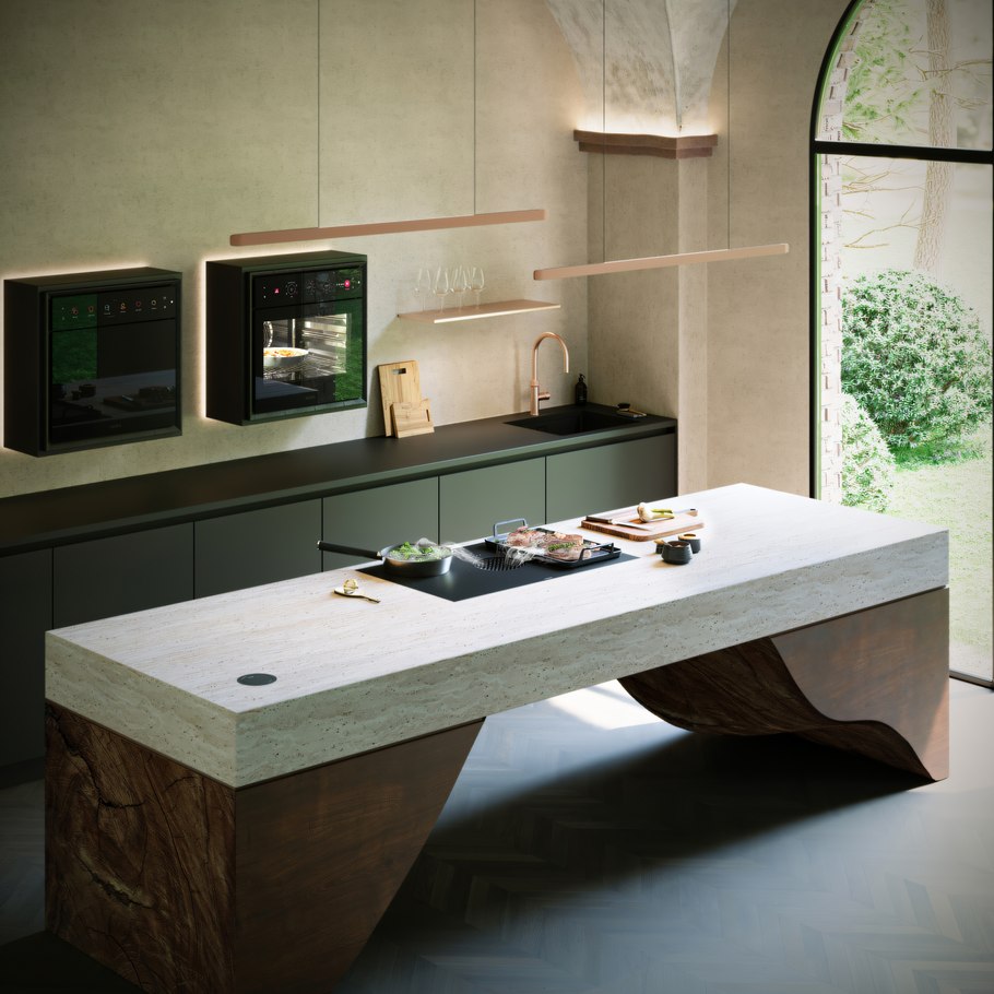 A refined approach to open-plan kitchen design with the BORA X Pure