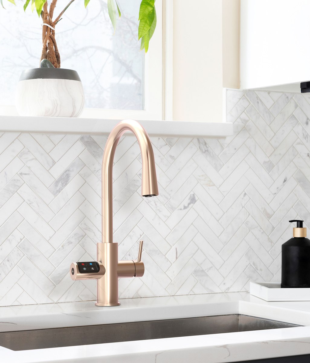 One tap wonder: instant boiling, chilled and sparkling water at the press of a button