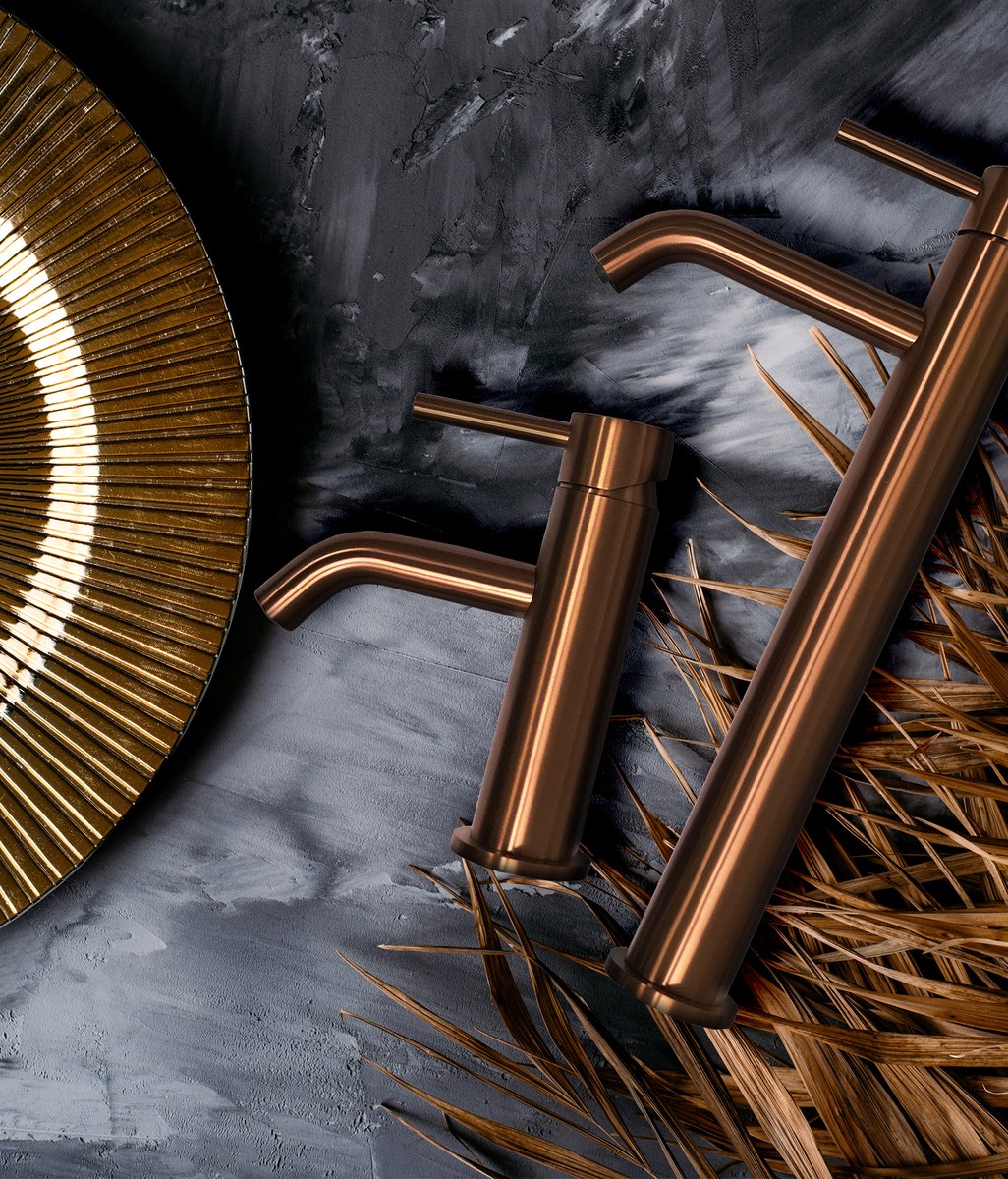 Coloured tapware: the timeless appeal of brushed PVD finishes