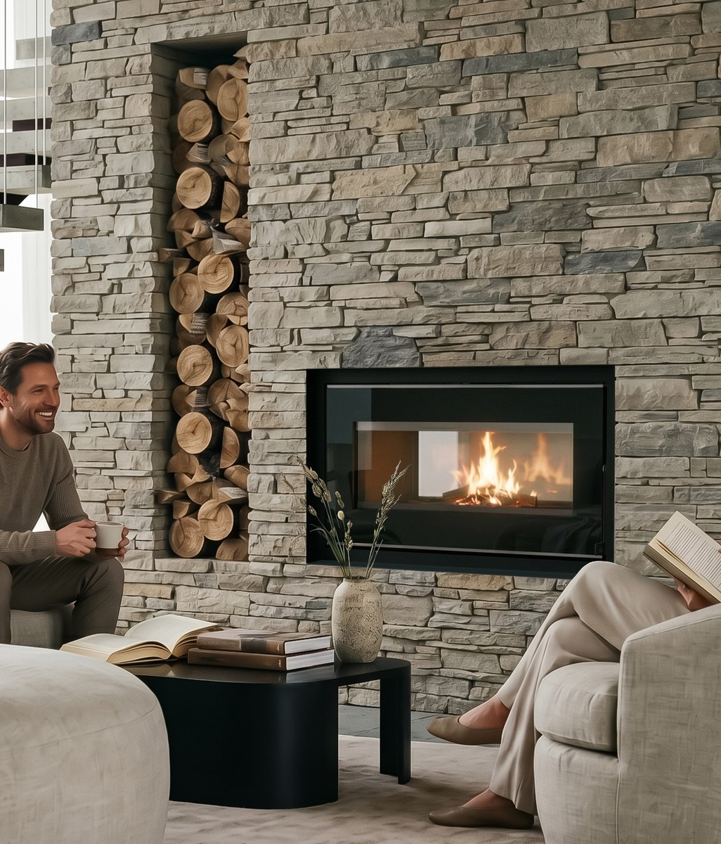 Luxury fireplace design and exceptional performance, perfectly balanced