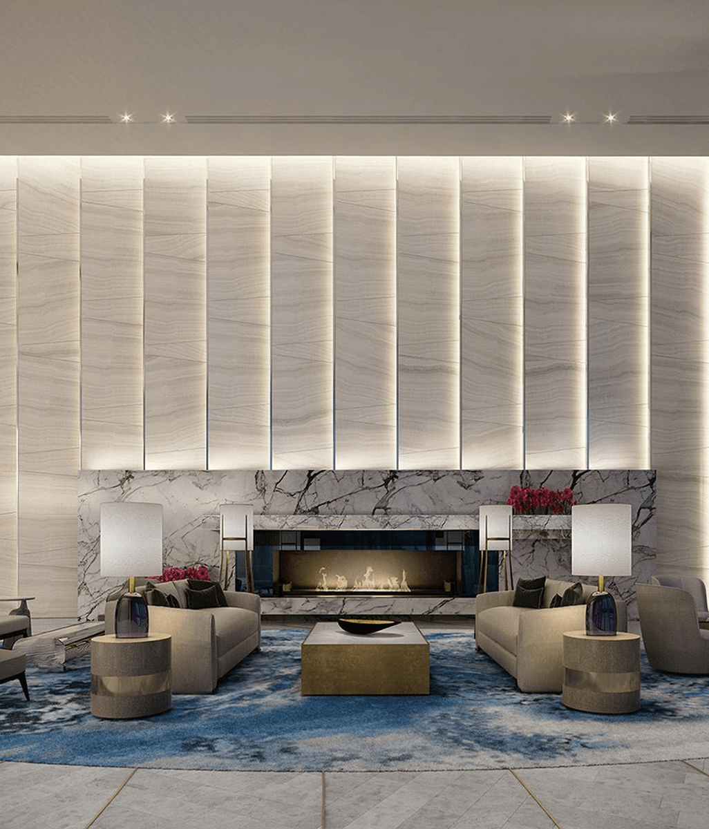Crown Barangaroo unveils a custom Net Zero real-flame fireplace by Decoflame