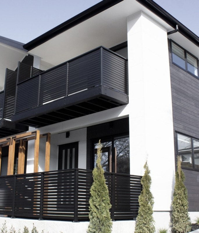 A customisable trellis-style fence balancing style and privacy