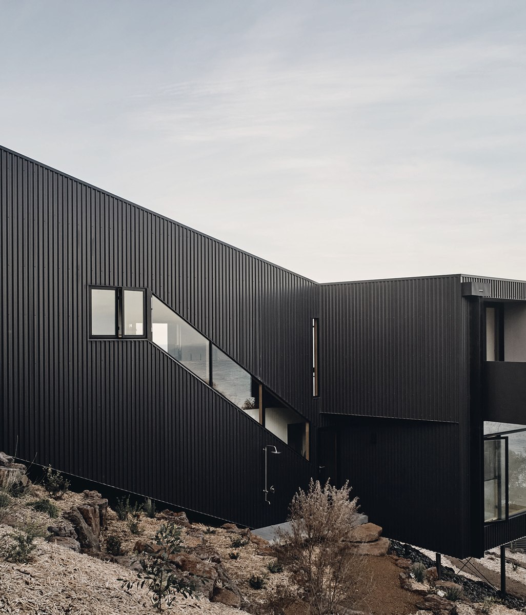 A visually striking roofing and cladding solution for coastal homes