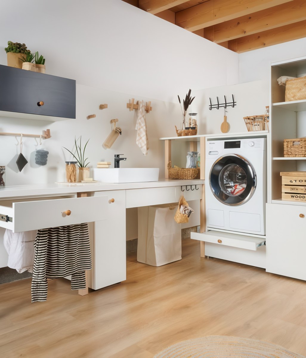 Smart solutions for a functional laundry space