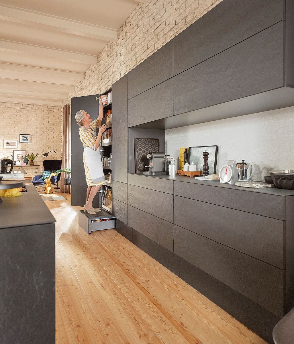 The Space Step: an all-in-one concealed storage drawer, footstool and seat