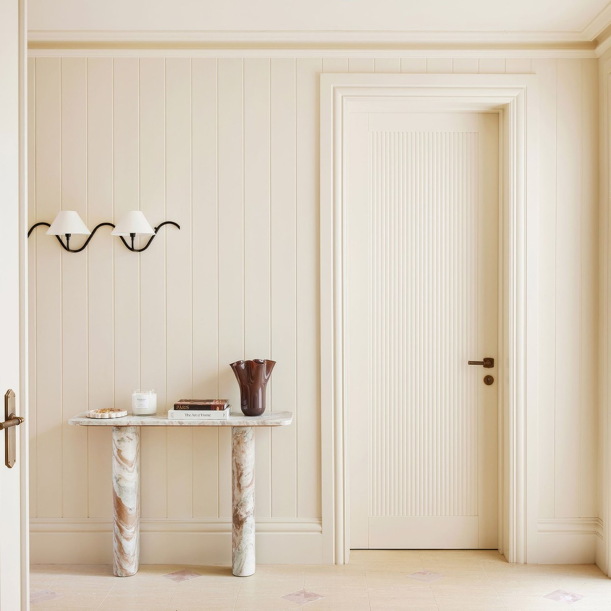 The architectural mouldings giving Maison Soleil its French country character