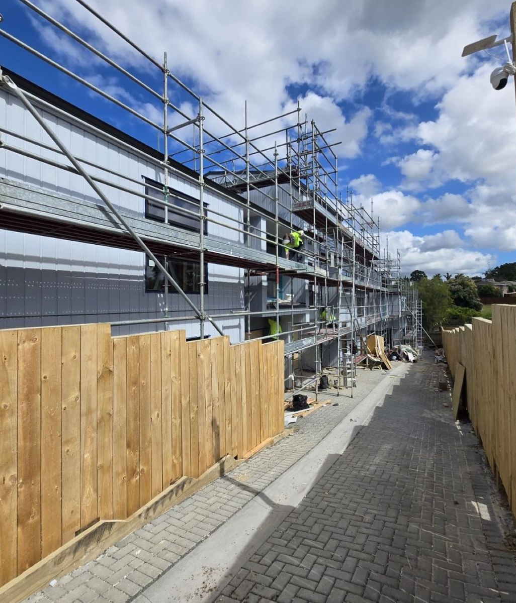 Terraced Houses at Camrose Place Near Completion