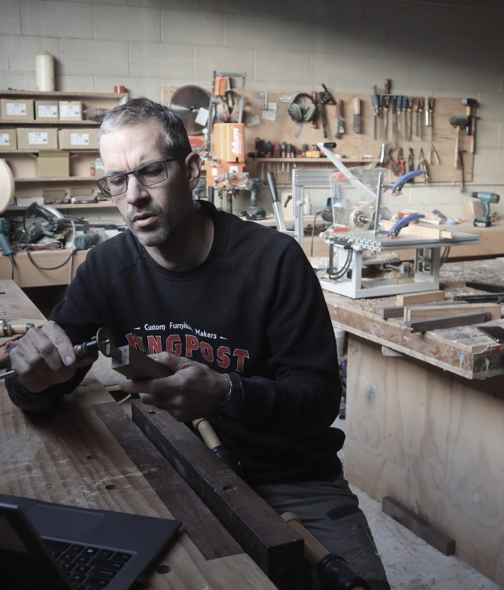 Joey Chalk shares his passion for handcrafting timber pieces for the home